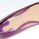 Salvatore Ferragamo Pumps shoes Leather Purple Gold Auth sw478-32