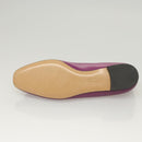 Salvatore Ferragamo Pumps shoes Leather Purple Gold Auth sw478-7