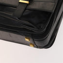 LOEWE Anagram Business Bag Leather 2way Black Gold Auth sw479-8