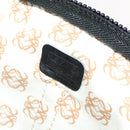 LOEWE Anagram Business Bag Leather 2way Black Gold Auth sw479-18