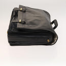 LOEWE Anagram Business Bag Leather 2way Black Gold Auth sw479-3