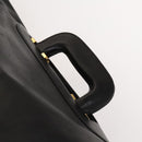 LOEWE Anagram Business Bag Leather 2way Black Gold Auth sw479-14