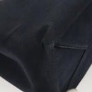 CHANEL Chain Choco Bar line Shoulder Bag Canvas Navy Silver CC Auth sw481-15