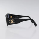 CHANEL Sunglasses plastic Black CC Auth sw482-4