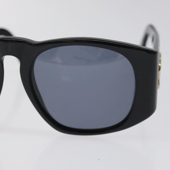 CHANEL Sunglasses plastic Black CC Auth sw482