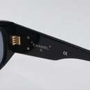 CHANEL Sunglasses plastic Black CC Auth sw482-9