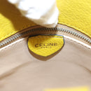 CELINE Shoulder Bag Leather Yellow Gold Auth sw496-18