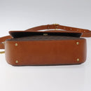 CELINE Macadam Canvas Shoulder Bag PVC Leather Brown Gold Auth sw497-5