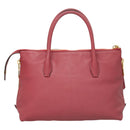 Miu Miu Hand Bag Leather 2way Pink Gold Auth sw499-2