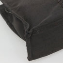 HERMES Her Line MM Hand Bag Canvas Gray Auth sw509-14