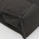 HERMES Her Line MM Hand Bag Canvas Gray Auth sw509-16