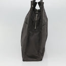 HERMES Her Line MM Hand Bag Canvas Gray Auth sw509-4