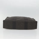 HERMES Her Line MM Hand Bag Canvas Gray Auth sw509-5