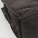 HERMES Her Line MM Hand Bag Canvas Gray Auth sw510-14