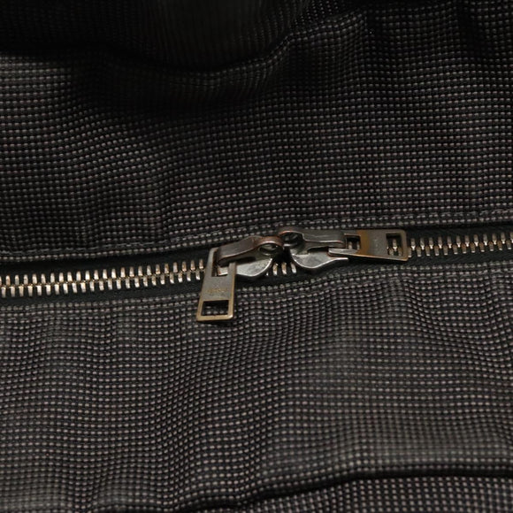 HERMES Her Line MM Hand Bag Canvas Gray Auth sw510