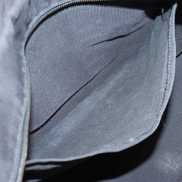 HERMES Her Line MM Hand Bag Canvas Gray Auth sw510