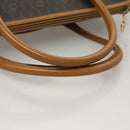 Christian Dior Honeycomb Canvas Hand Bag PVC Black Gold Auth sw522-7
