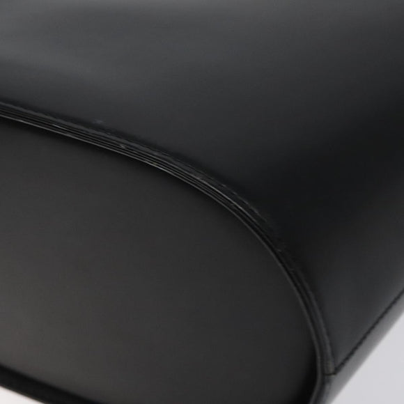 BURBERRY Shoulder Bag Leather Black Auth sw524