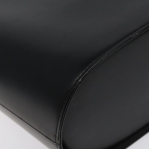 BURBERRY Shoulder Bag Leather Black Auth sw524