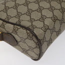 GUCCI GG Supreme Web Sherry Line Bag PVC Leather Beige Gold 14 02 005 Auth sw526-16