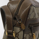 GUCCI GG Supreme Web Sherry Line Bag PVC Leather Beige Gold 14 02 005 Auth sw526-10