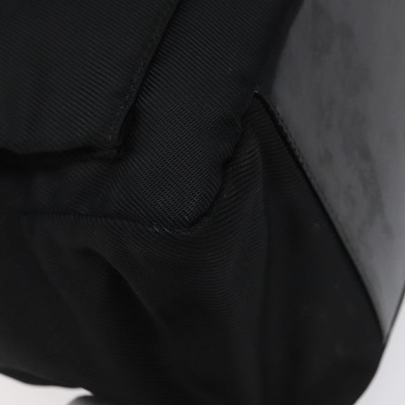 GUCCI Bamboo Shoulder Bag Nylon Black Silver 000 2058 0509 5 Auth sw530