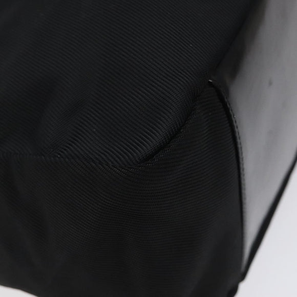 GUCCI Bamboo Shoulder Bag Nylon Black Silver 000 2058 0509 5 Auth sw530