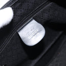 GUCCI Bamboo Shoulder Bag Nylon Black Silver 000 2058 0509 5 Auth sw530-17