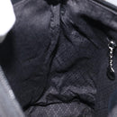 GUCCI Bamboo Shoulder Bag Nylon Black Silver 000 2058 0509 5 Auth sw530-19