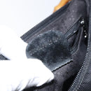 GUCCI Bamboo Shoulder Bag Nylon Black Silver 000 2058 0509 5 Auth sw530-12