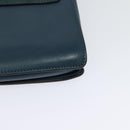 Chloe Fay Shoulder Bag Suede Leather Turquoise Blue Auth sw535-16