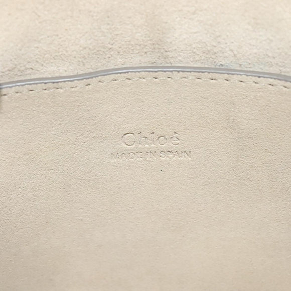 Chloe Fay Shoulder Bag Suede Leather Turquoise Blue Auth sw535