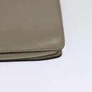 Chloe Fay Shoulder Bag Suede Leather Gray Gold Auth sw536-16