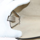 Chloe Fay Shoulder Bag Suede Leather Gray Gold Auth sw536-20