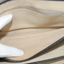 Chloe Fay Shoulder Bag Suede Leather Gray Gold Auth sw536-21