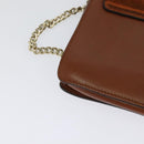 Chloe Fay Shoulder Bag Suede Leather Orange Gold Auth sw537-16