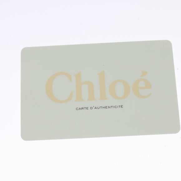 Chloe Fay Shoulder Bag Suede Leather Orange Gold Auth sw537