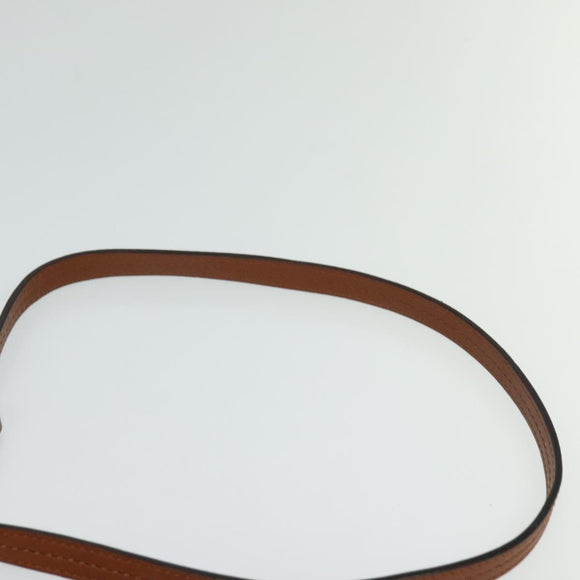 Chloe Fay Shoulder Bag Suede Leather Orange Gold Auth sw537