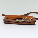 Chloe Fay Shoulder Bag Suede Leather Orange Gold Auth sw537-5