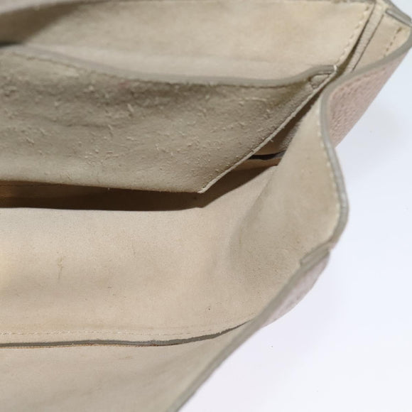 Chloe Chain Drew Shoulder Bag Leather Pink Gold Auth sw539