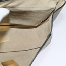 Chloe Chain Drew Shoulder Bag Leather Gray Gold Auth sw540-19