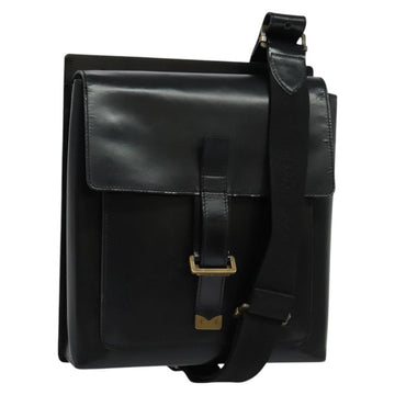 LOUIS VUITTON Liege Fantassan Shoulder Bag Leather Black M92223 LV Auth sw544