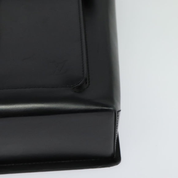 LOUIS VUITTON Liege Fantassan Shoulder Bag Leather Black M92223 LV Auth sw544