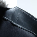 LOUIS VUITTON Liege Fantassan Shoulder Bag Leather Black M92223 LV Auth sw544-12