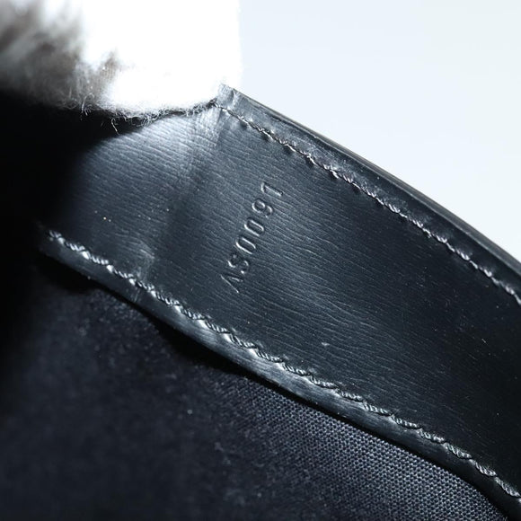 LOUIS VUITTON Liege Fantassan Shoulder Bag Leather Black M92223 LV Auth sw544