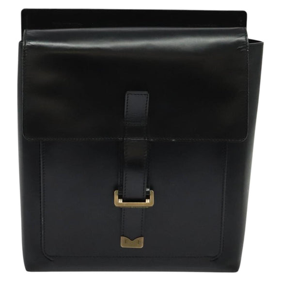 LOUIS VUITTON Liege Fantassan Shoulder Bag Leather Black M92223 LV Auth sw544