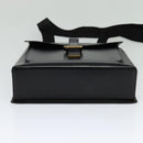 LOUIS VUITTON Liege Fantassan Shoulder Bag Leather Black M92223 LV Auth sw544-5
