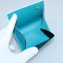 SAINT LAURENT Wallet Leather Gold White Auth sw546-10