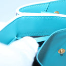 SAINT LAURENT Wallet Leather Gold White Auth sw546-11