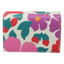 SAINT LAURENT Wallet Leather Gold White Auth sw546-13